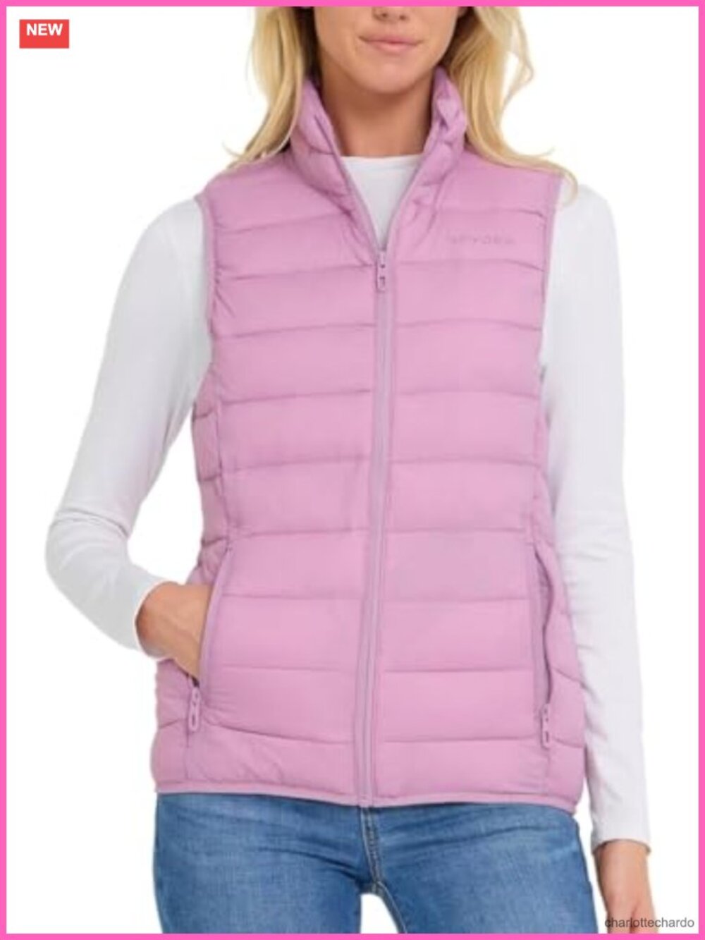 Spyder Puffer Vest Women Sleeveless Quilted Lightweight Zip Jacket